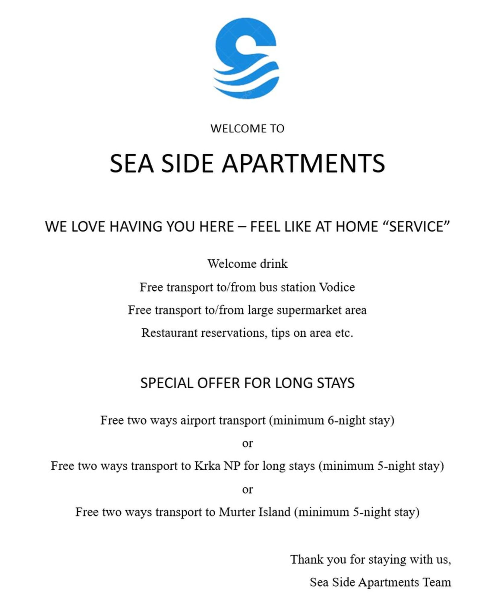 Sea Side Apartments Vodice Extérieur photo